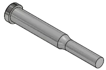 Пуансон ступенчатый с цилиндрической головкой 
форма B, ISO 8020-8021 — фото 1