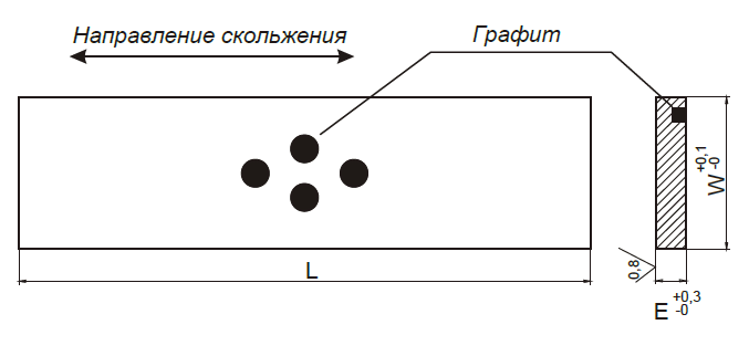 Износоустойчивая пластина бронзовая самосмазывающаяся EL-BGPS — фото 2