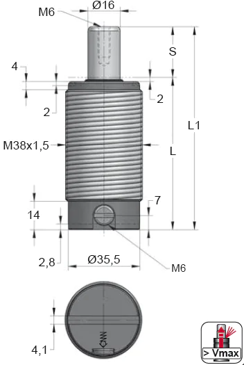 Газовая пружина AS 300 — фото 2