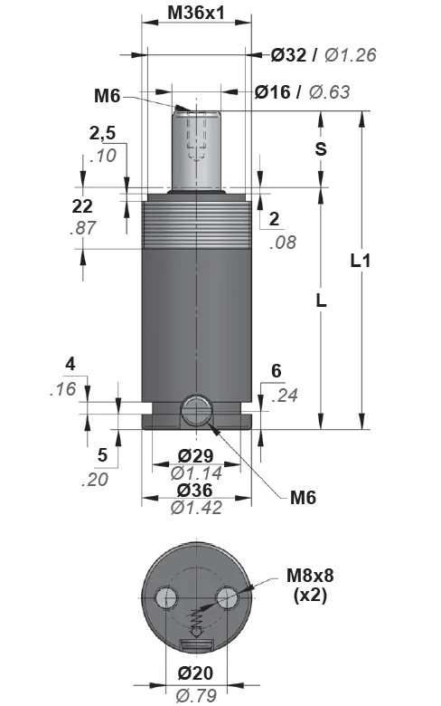 Газовая пружина ASP 250 — фото 2