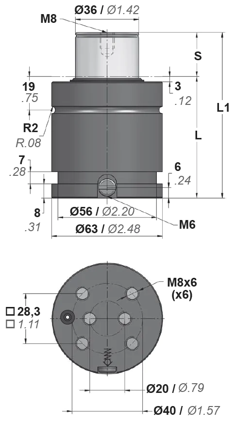 Газовая пружина CW 1500 — фото 2